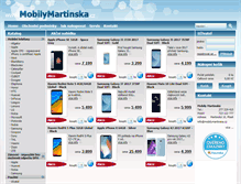 Tablet Screenshot of mobilymartinska.cz